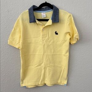 Gymboree Yellow Easter Polo with Navy Collar